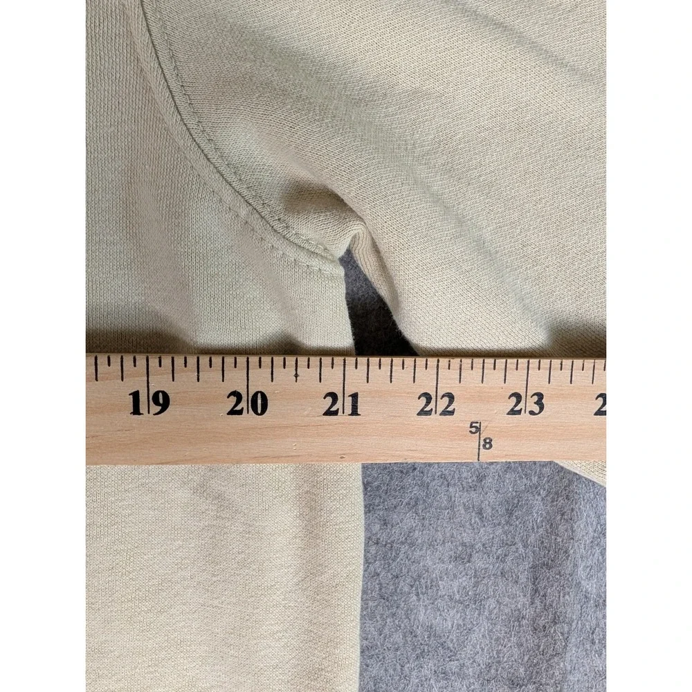 The North Face Mens Graphic Logo Pullover Hoodie Beige Floral Half Dome Fleece